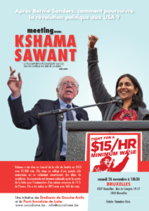 Kshama Sawant à Bruxelles